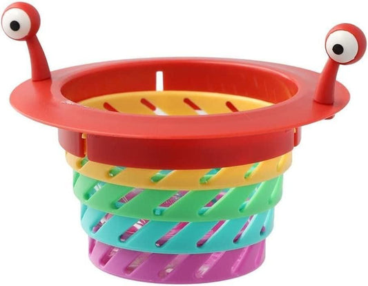 Anti-Blocking Collapsible Sink Strainer Basket - Multicolor (Pack of 2)